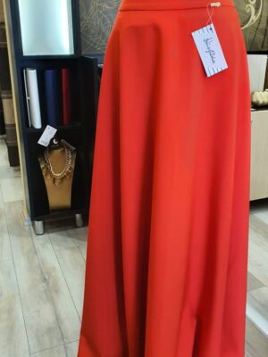 Sz048 Piros maxi szoknya