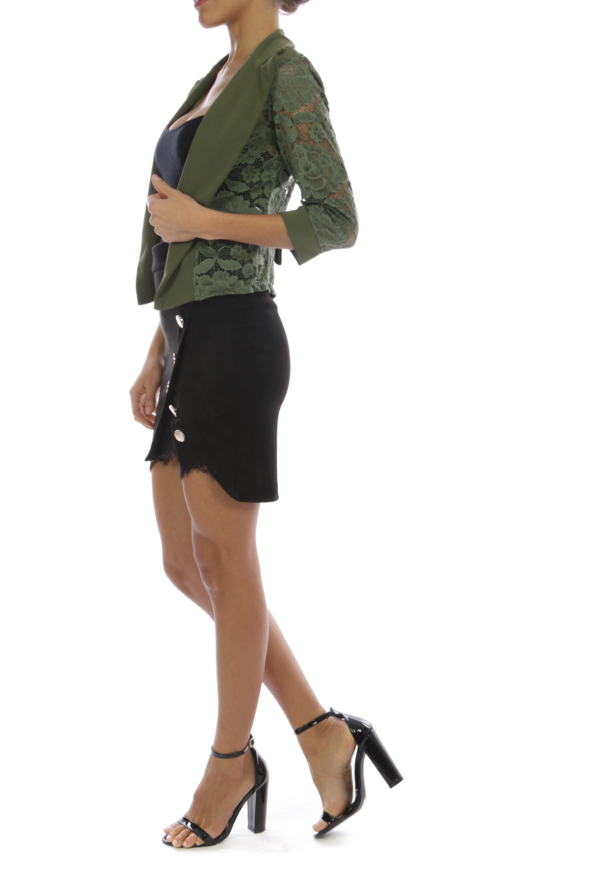 Z003 Keki csipkés blézer