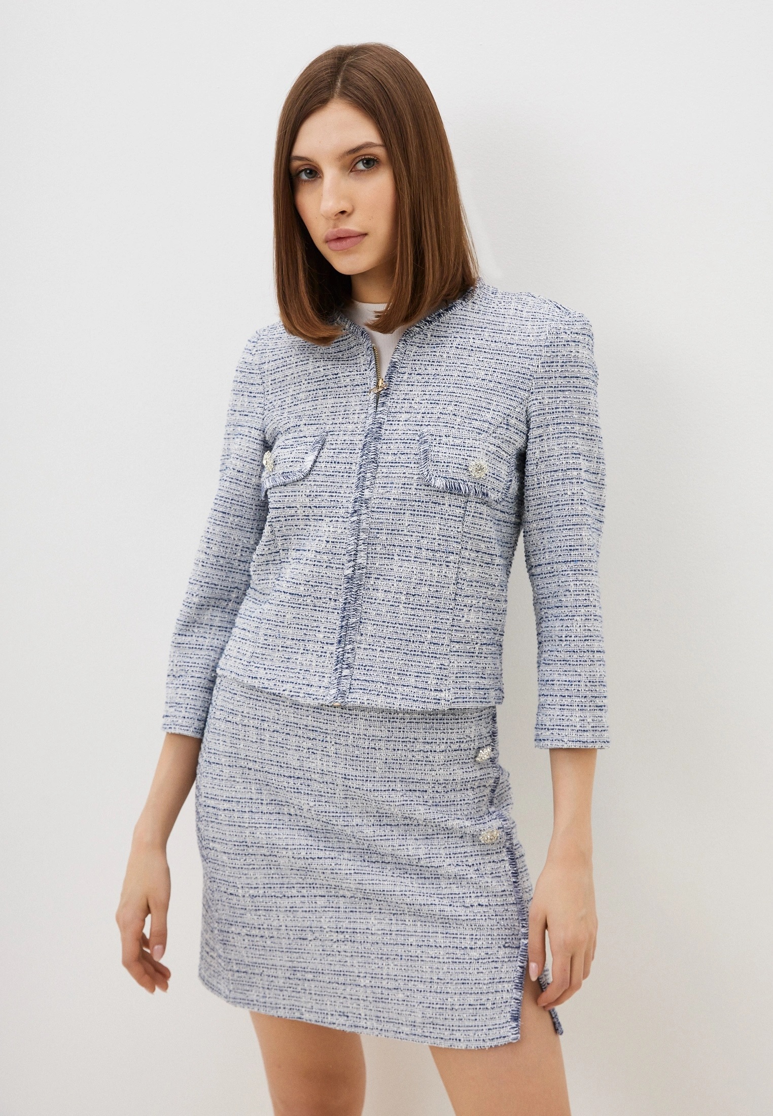 KA007 Rinascimento tweed kiskabát