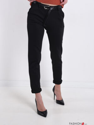 N086 Vastag fekete nadrág