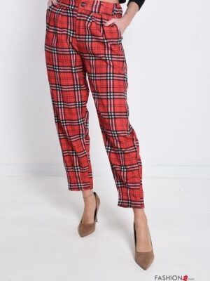 N089 Skót kockás Gatsby nadrág