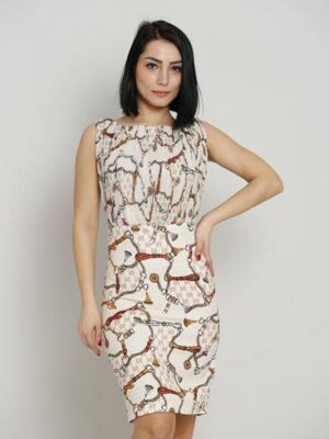 R167 Őszi öves ruha