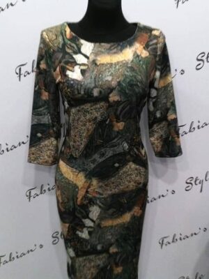 R160 Márványos őszi ruha