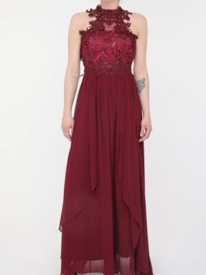 R310 Burgundi maxi ruha