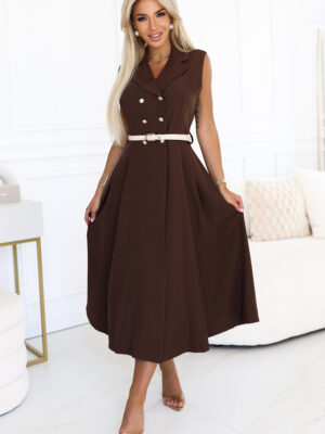 R099 Csokoládébarna ruha